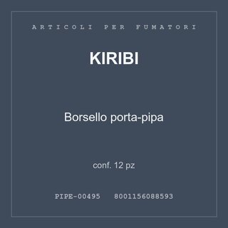 Kiribi Borsello porta-pipa — conf. 12 pz