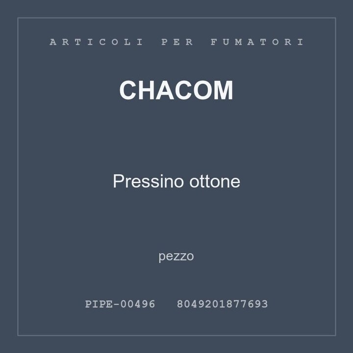 Chacom Pressino ottone — pezzo
