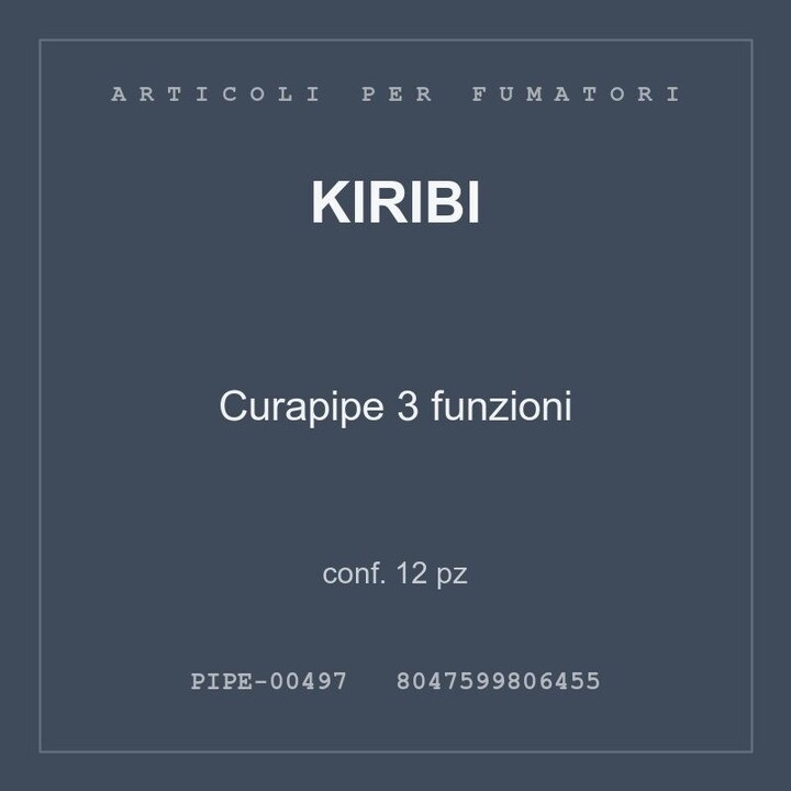 Kiribi Curapipe 3 funzioni — conf. 6 pz