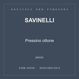 Savinelli Pressino ottone — conf. 2 pz