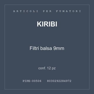 Kiribi Filtri balsa 9mm — conf. 12 pz