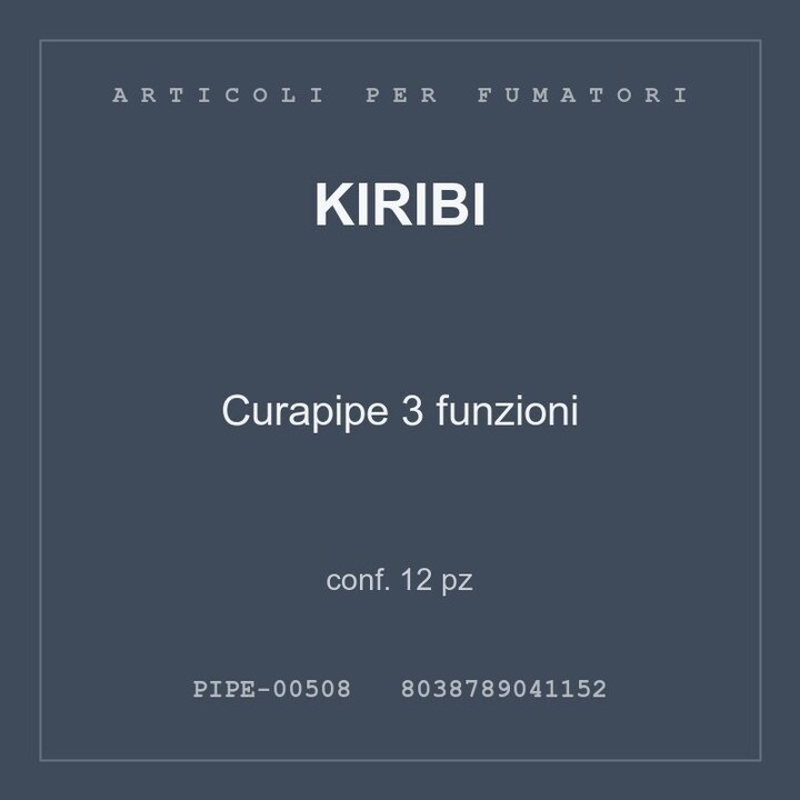Kiribi Curapipe 3 funzioni — conf. 25 pz