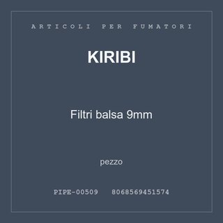 Kiribi Filtri balsa 9mm — pezzo