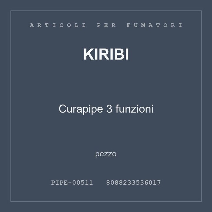 Kiribi Curapipe 3 funzioni — conf. 3 pz