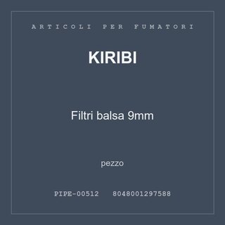 Kiribi Filtri balsa 9mm — conf. 2 pz