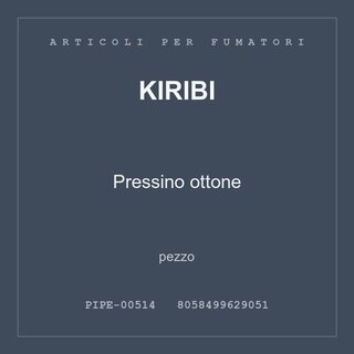 Kiribi Pressino ottone — conf. 3 pz