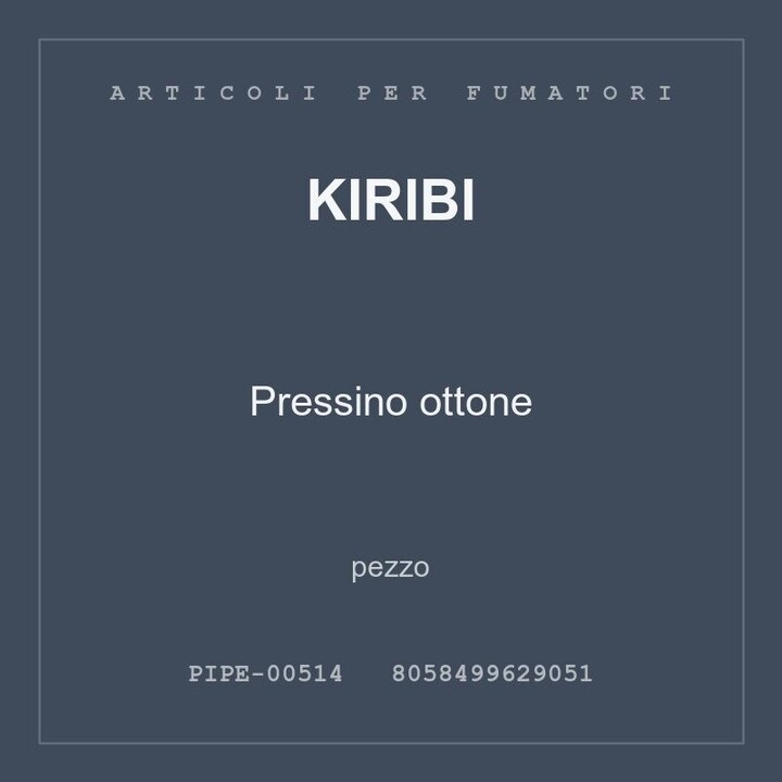 Kiribi Pressino ottone — conf. 3 pz