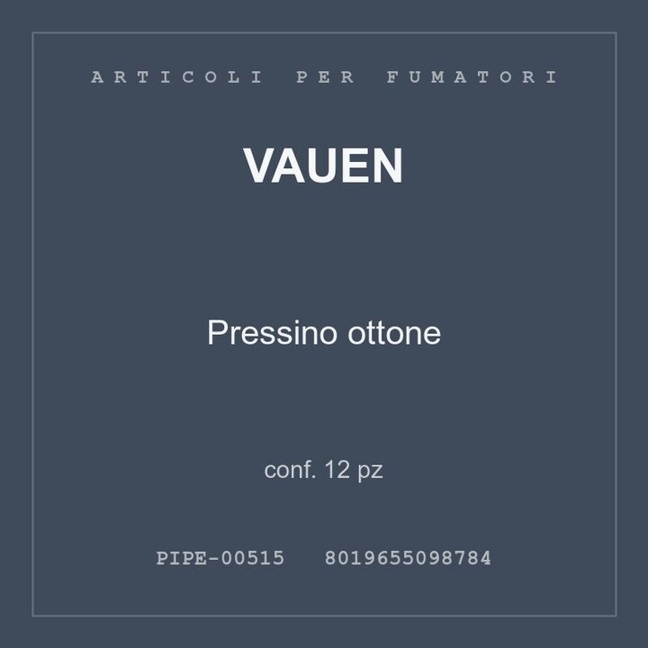 Vauen Pressino ottone — conf. 12 pz