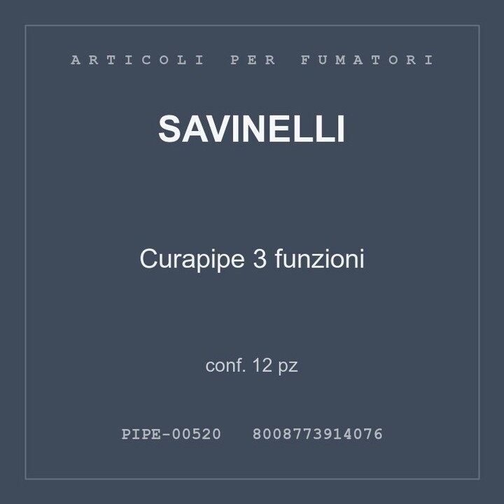 Savinelli Curapipe 3 funzioni — conf. 6 pz