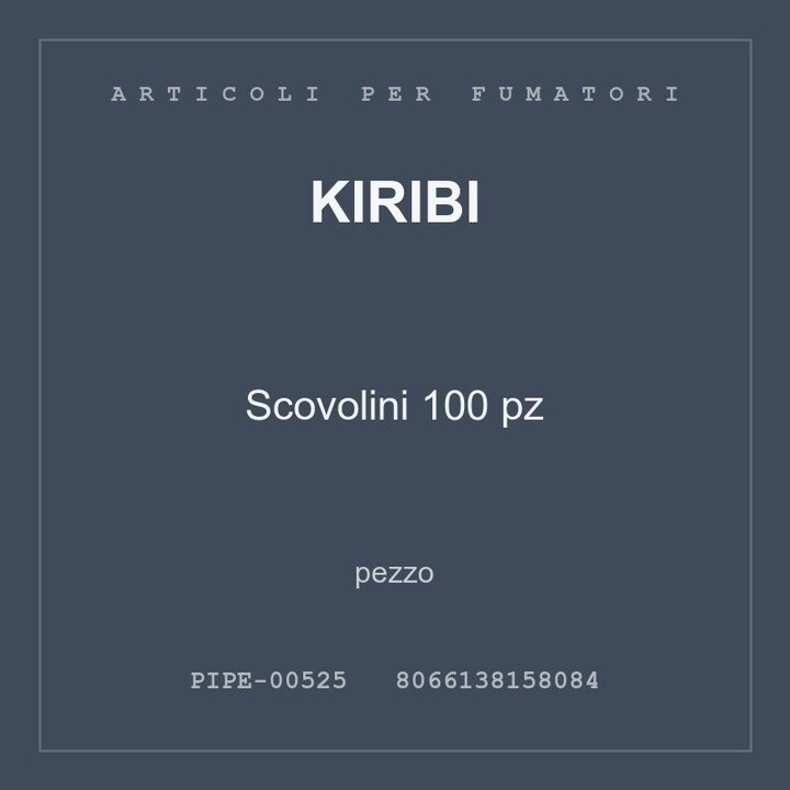 Kiribi Scovolini 100 pz — conf. 2 pz