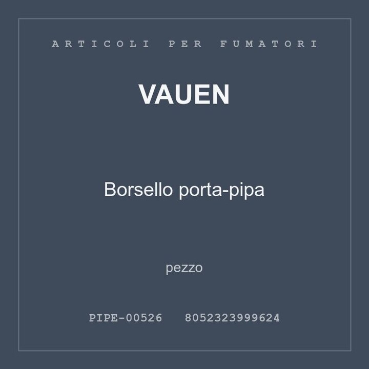 Vauen Borsello porta-pipa — pezzo