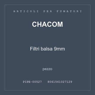 Chacom Filtri balsa 9mm — conf. 2 pz