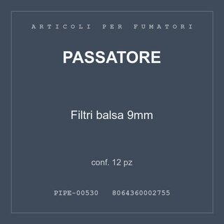 Passatore Filtri balsa 9mm — conf. 12 pz
