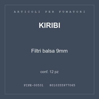 Kiribi Filtri balsa 9mm — conf. 6 pz