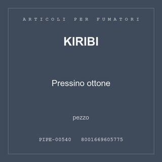 Kiribi Pressino ottone — pezzo singolo