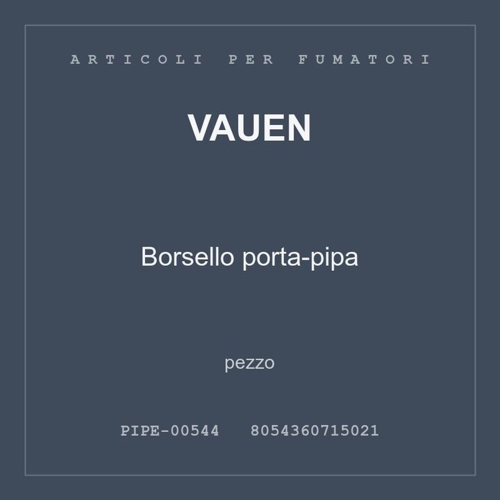 Vauen Borsello porta-pipa — conf. 3 pz