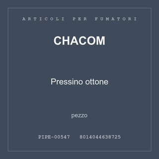 Chacom Pressino ottone — conf. 3 pz