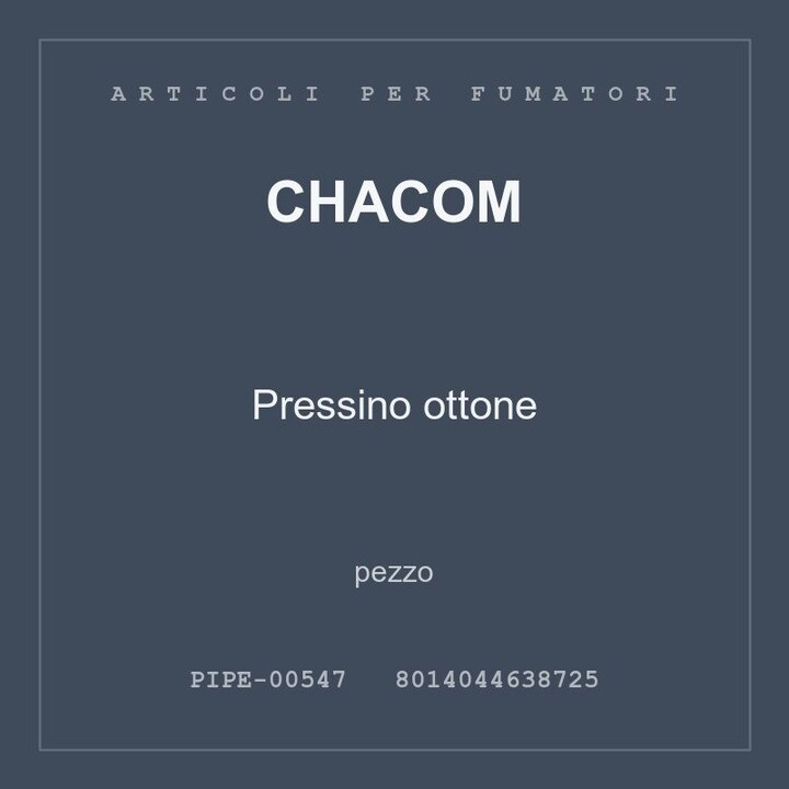 Chacom Pressino ottone — conf. 3 pz