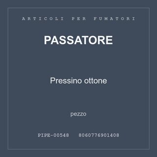 Passatore Pressino ottone — pezzo