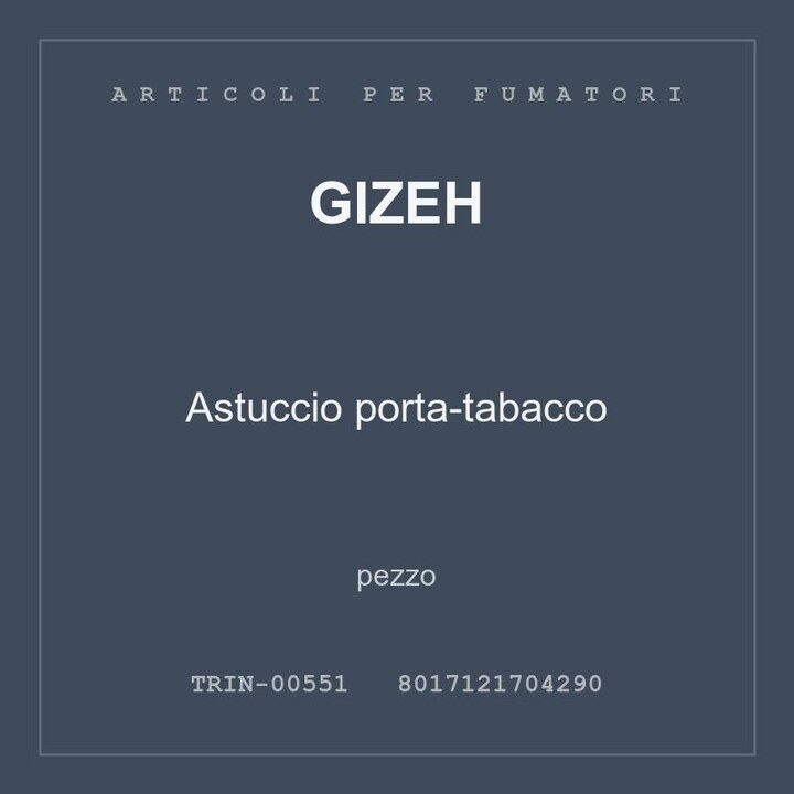 Gizeh Astuccio porta-tabacco — pezzo