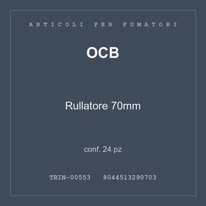 OCB Rullatore 70mm — conf. 24 pz