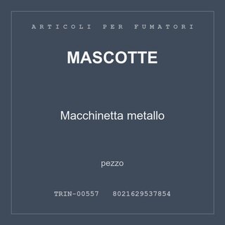 Mascotte Macchinetta metallo — pezzo