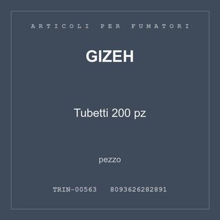 Gizeh Tubetti 200 pz — pezzo
