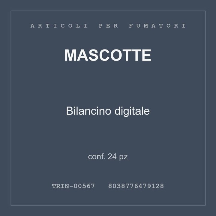 Mascotte Bilancino digitale — conf. 24 pz