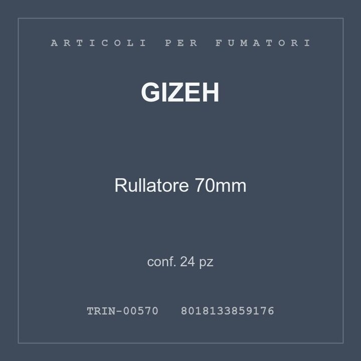 Gizeh Rullatore 70mm — conf. 24 pz