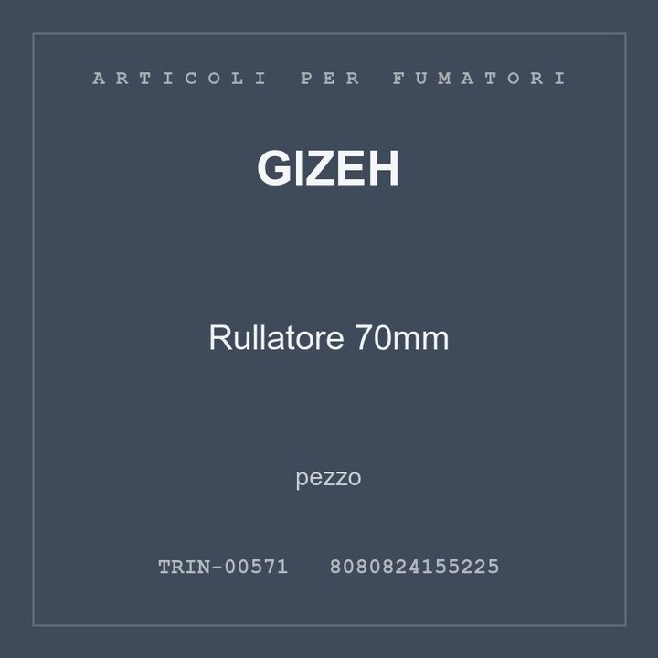 Gizeh Rullatore 70mm — pezzo