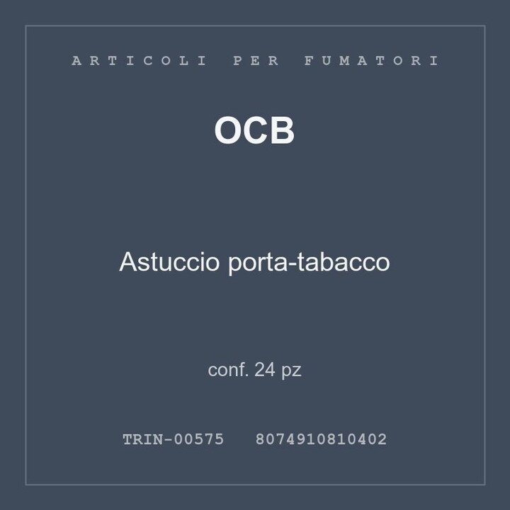 OCB Astuccio porta-tabacco — conf. 24 pz