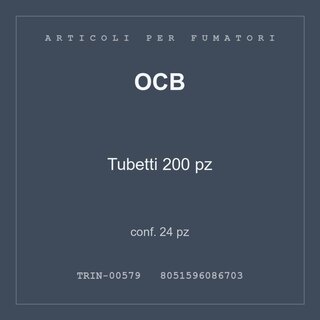 OCB Tubetti 200 pz — conf. 24 pz