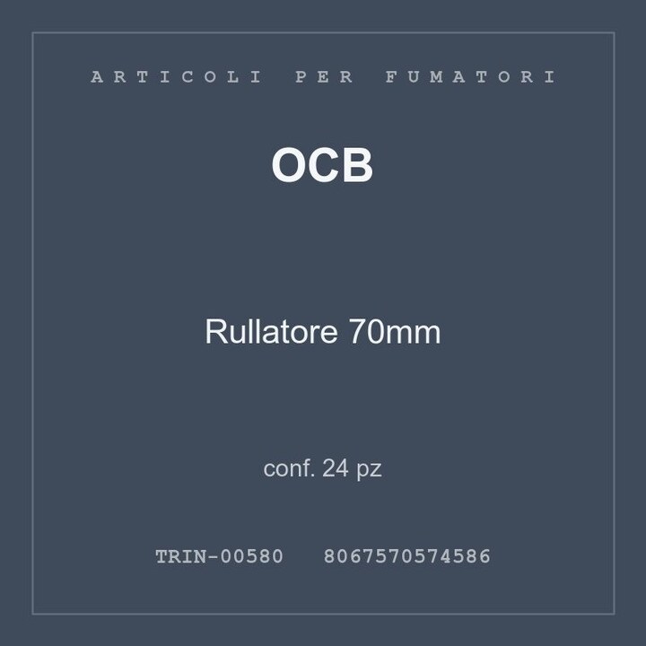 OCB Rullatore 70mm — conf. 12 pz