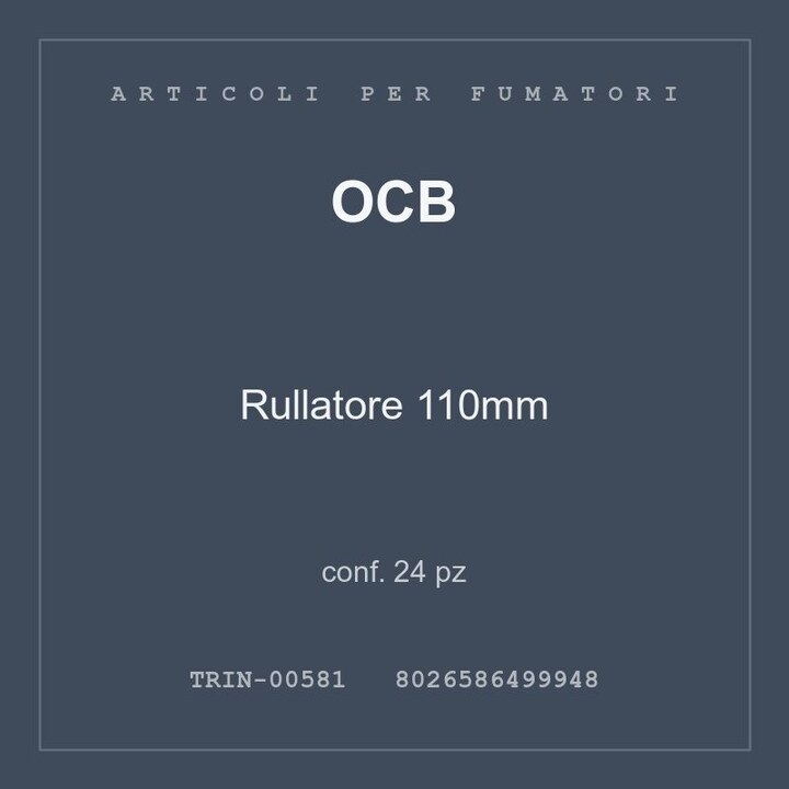 OCB Rullatore 110mm — conf. 12 pz
