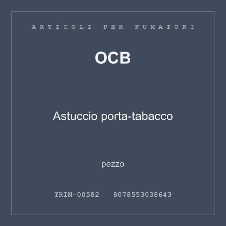 OCB Astuccio porta-tabacco — conf. 2 pz