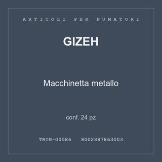 Gizeh Macchinetta metallo — conf. 24 pz