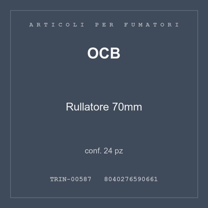 OCB Rullatore 70mm — conf. 50 pz