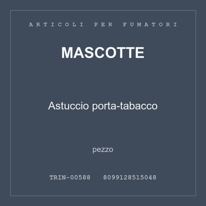 Mascotte Astuccio porta-tabacco — conf. 2 pz