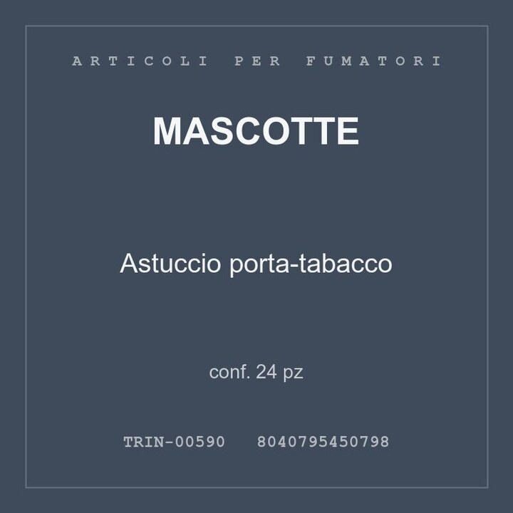 Mascotte Astuccio porta-tabacco — conf. 24 pz