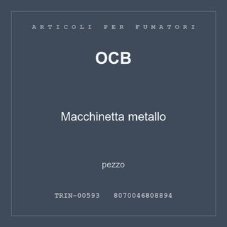 OCB Macchinetta metallo — pezzo