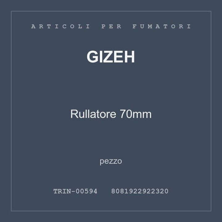 Gizeh Rullatore 70mm — conf. 2 pz