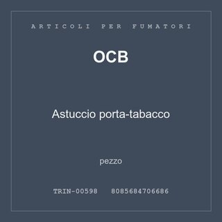 OCB Astuccio porta-tabacco — conf. 3 pz
