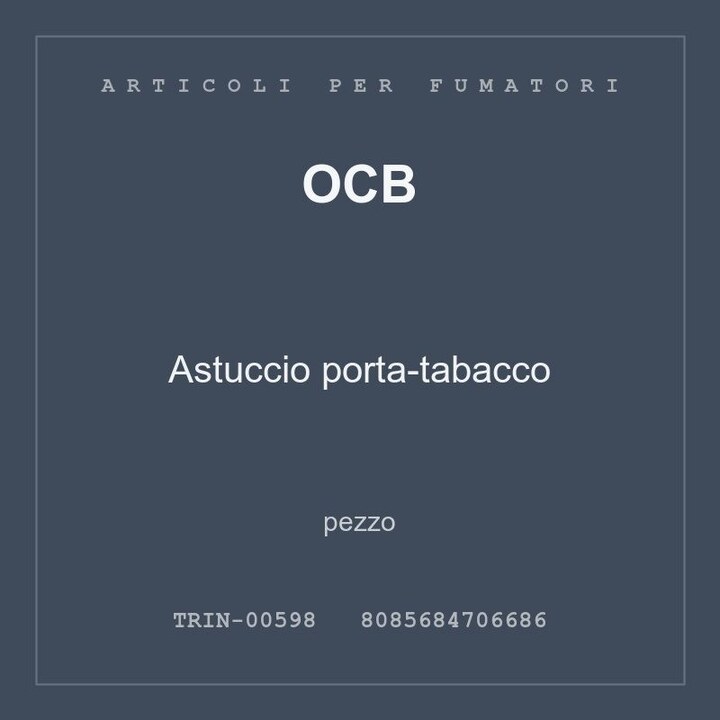 OCB Astuccio porta-tabacco — conf. 3 pz