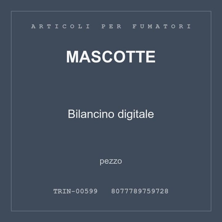 Mascotte Bilancino digitale — pezzo