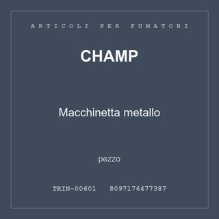 Champ Macchinetta metallo — conf. 2 pz