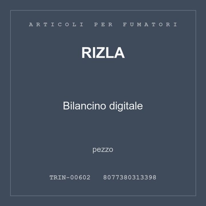 Rizla Bilancino digitale — pezzo