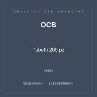 OCB Tubetti 200 pz — conf. 2 pz