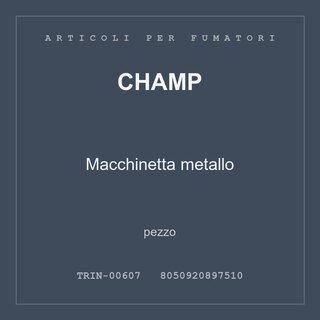 Champ Macchinetta metallo — conf. 3 pz