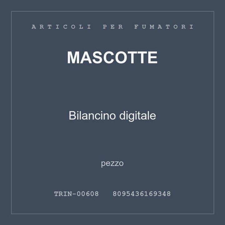 Mascotte Bilancino digitale — conf. 2 pz