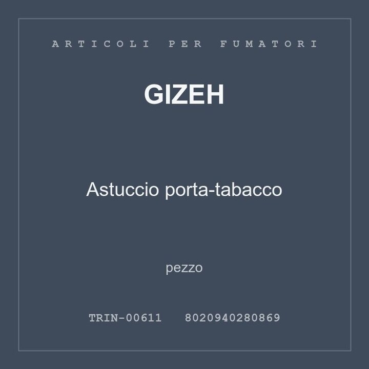 Gizeh Astuccio porta-tabacco — conf. 3 pz